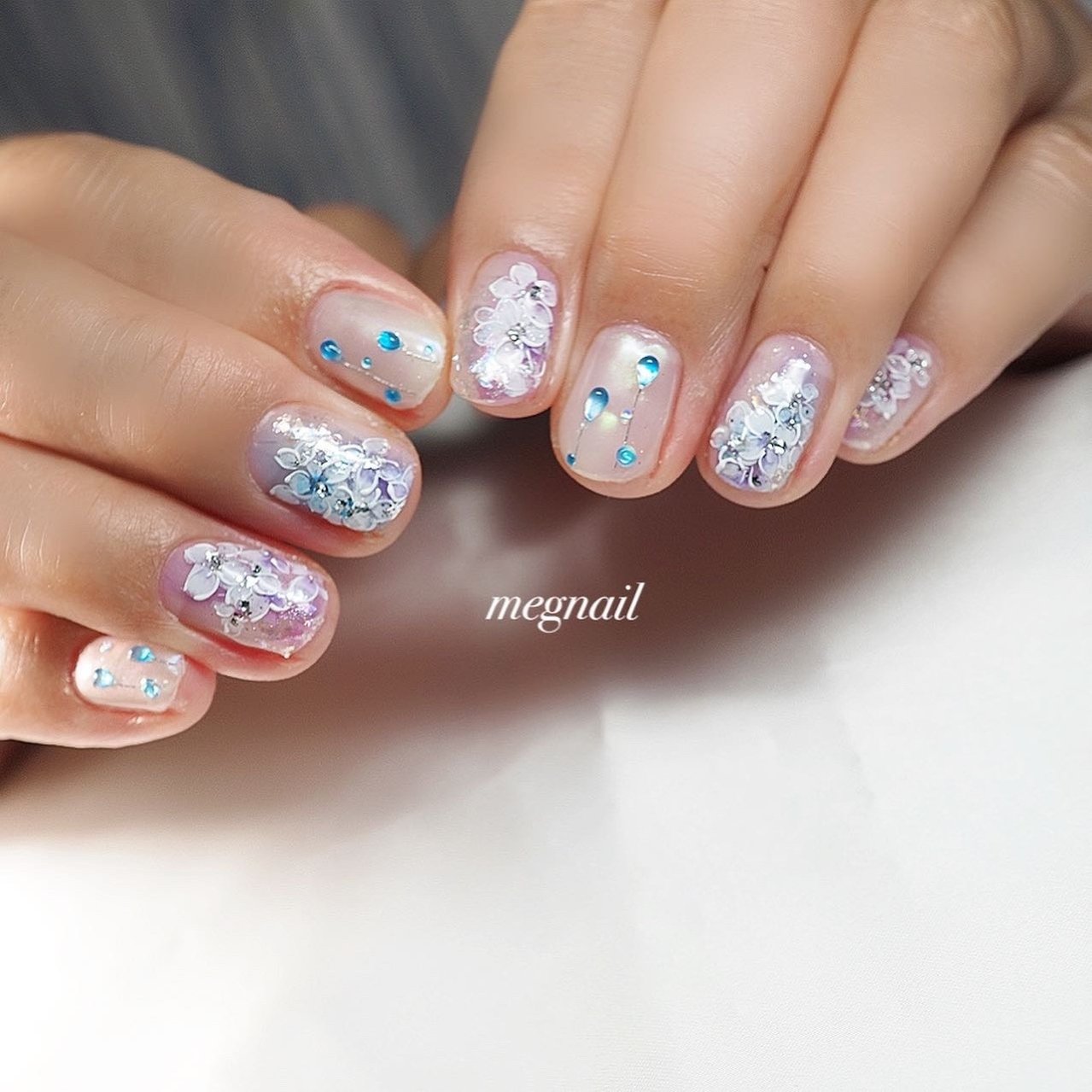 春 梅雨 デート 女子会 ハンド Megnailのネイルデザイン No ネイルブック