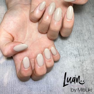 ミルクティーベージュのネイルデザイン ネイルブック