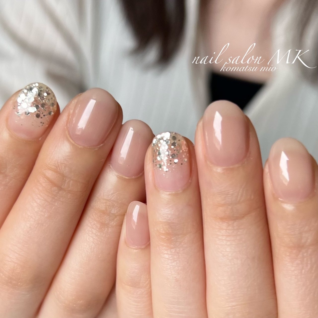 夏 ハンド シンプル ホログラム ラメ Nail Salon Mkのネイルデザイン No ネイルブック