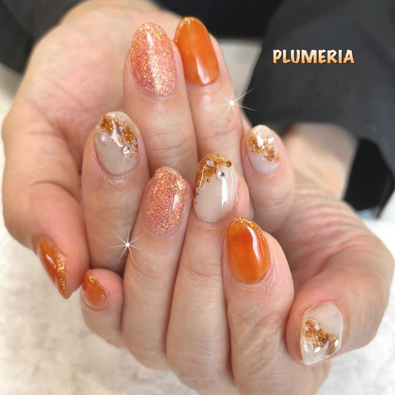 夏 リゾート パーティー デート グラデーション Plumeria 隠れ家サロンプルメリア のネイルデザイン No ネイルブック