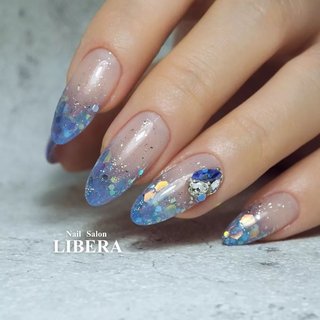 冬 ホログラム セルフネイルのネイルデザイン ネイルブック