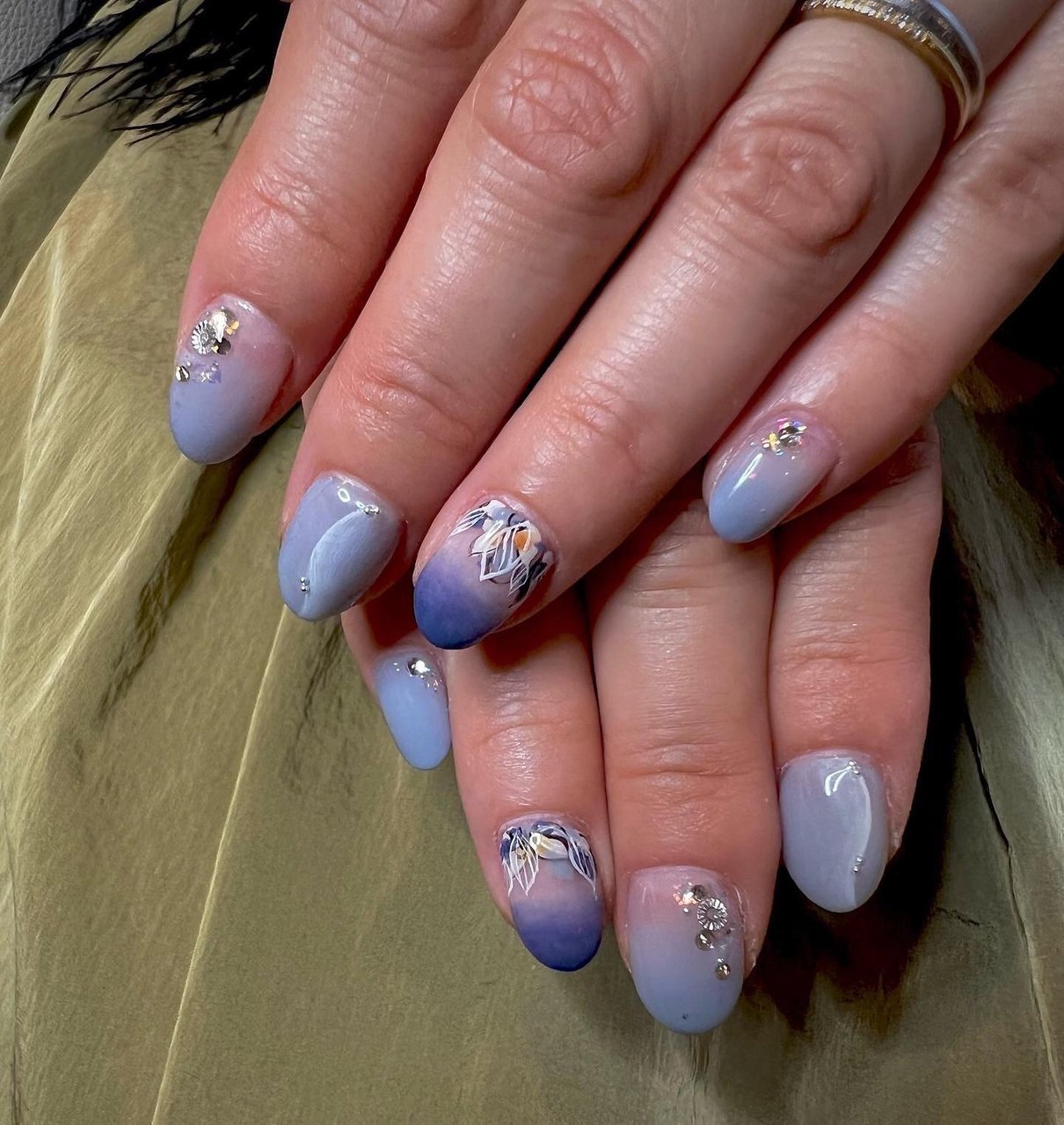 夏 オールシーズン 旅行 ハンド グラデーション 種爪のネイルデザイン No ネイルブック