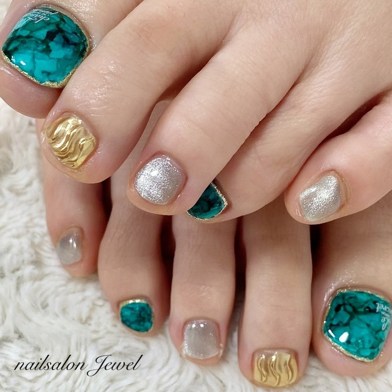 春 夏 リゾート フット マグネット Nailsalon Jewelのネイルデザイン No ネイルブック