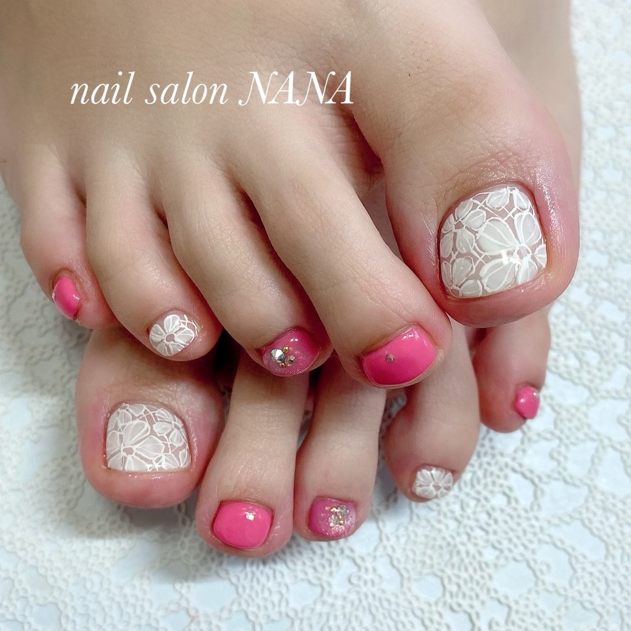 春 夏 フット シンプル ワンカラー Nail Salon Nanaのネイルデザイン No ネイルブック