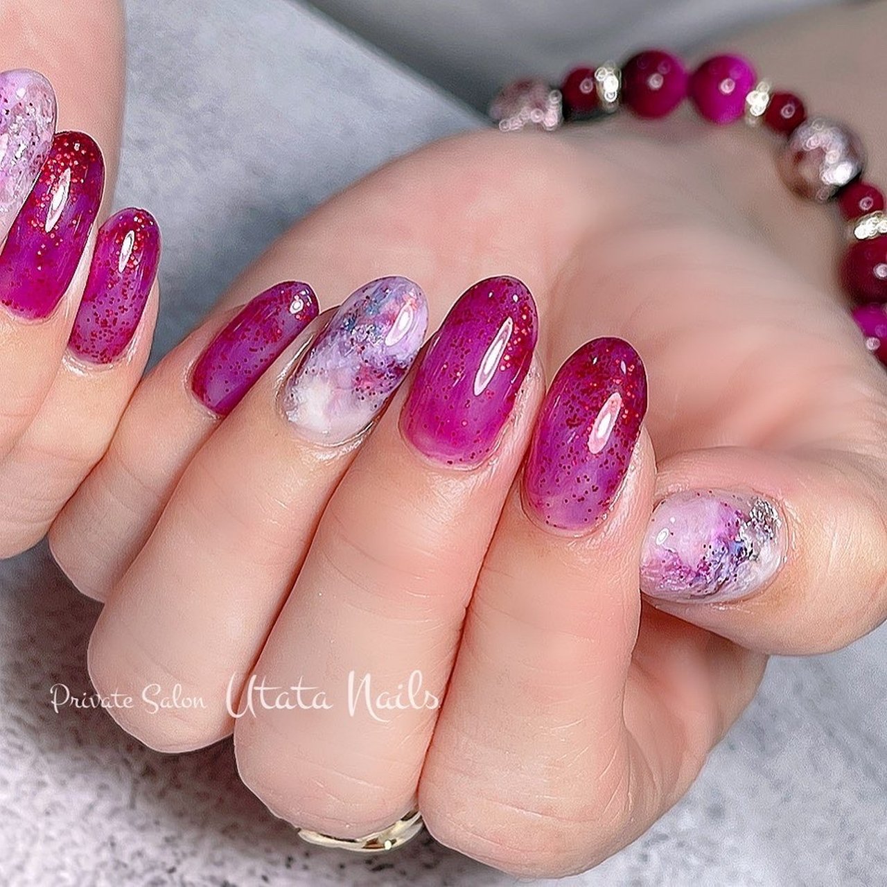 夏 オールシーズン 梅雨 リゾート ハンド Utata Nailのネイルデザイン No ネイルブック