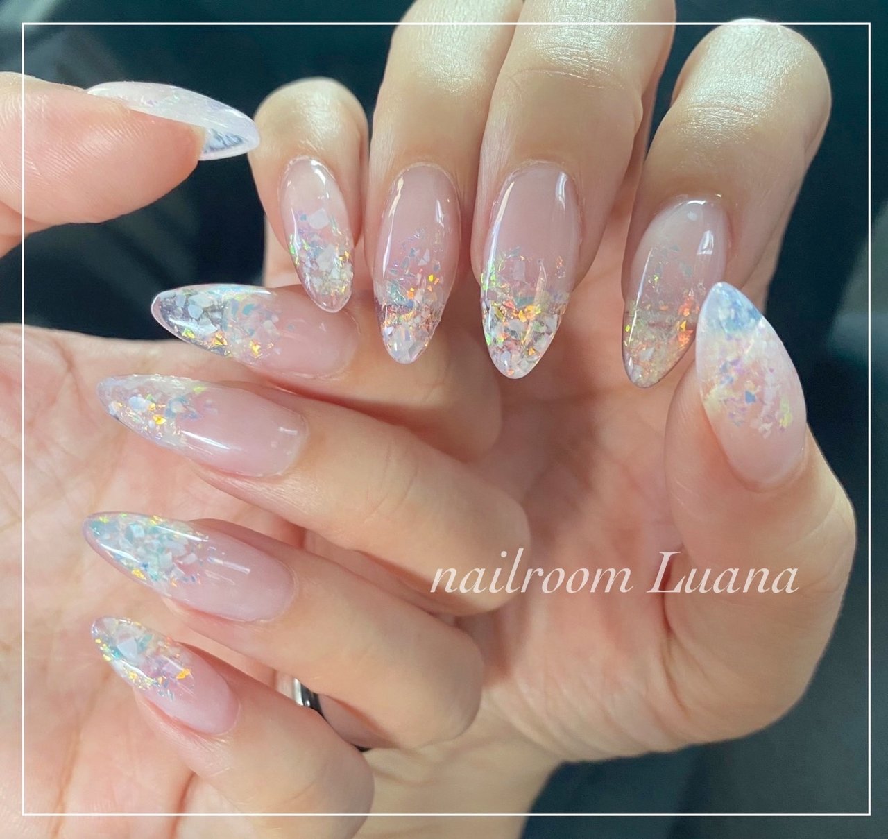 夏 ハンド グラデーション シェル スカルプチュア Nailroom Luanaのネイルデザイン No ネイルブック