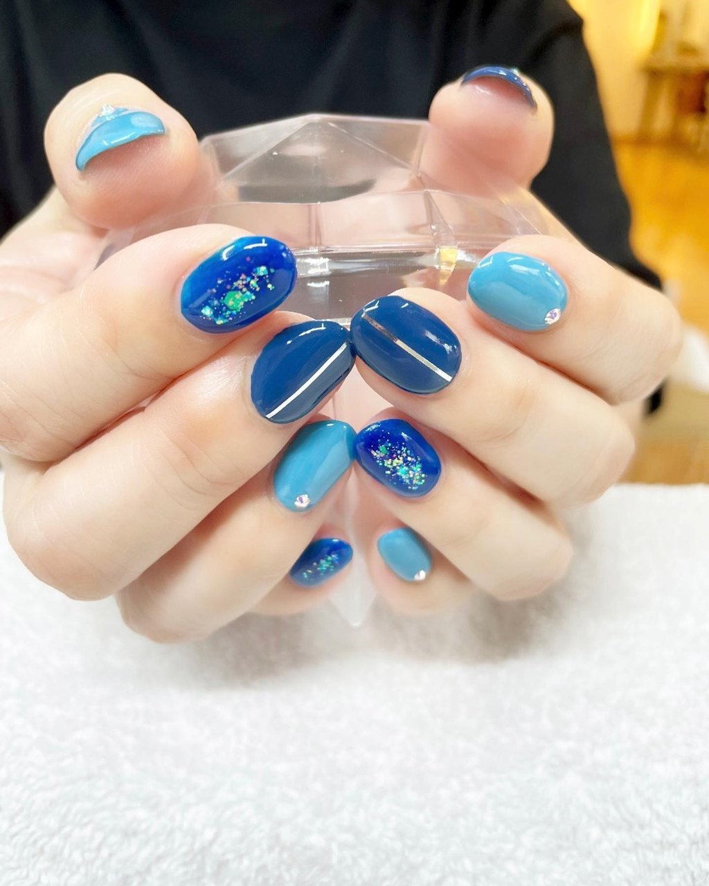 夏 梅雨 オフィス ハンド シンプル Mignon Vernis Kao T のネイルデザイン No ネイルブック