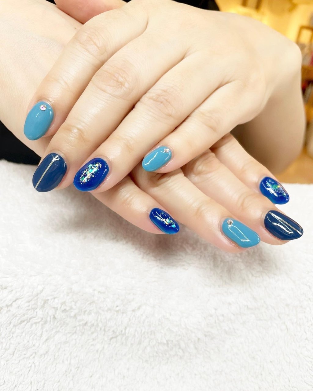 夏 梅雨 オフィス ハンド シンプル Mignon Vernis Kao T のネイルデザイン No ネイルブック