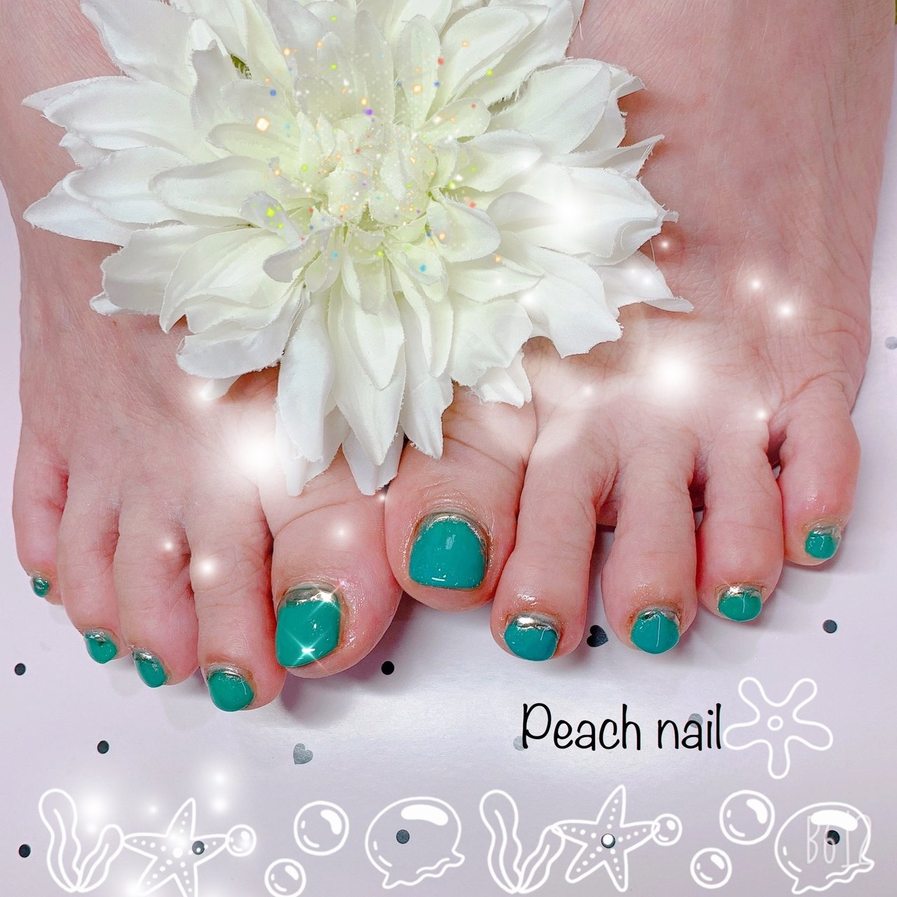 夏 オールシーズン フット シンプル ワンカラー Momoのネイルデザイン No ネイルブック