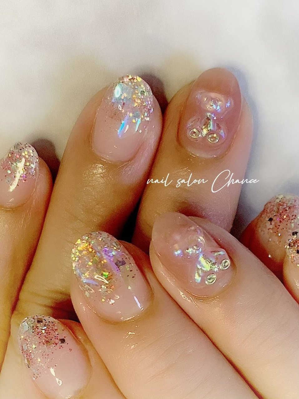 夏 冬 オールシーズン パーティー ハンド Nailsalonchanceのネイルデザイン No ネイルブック