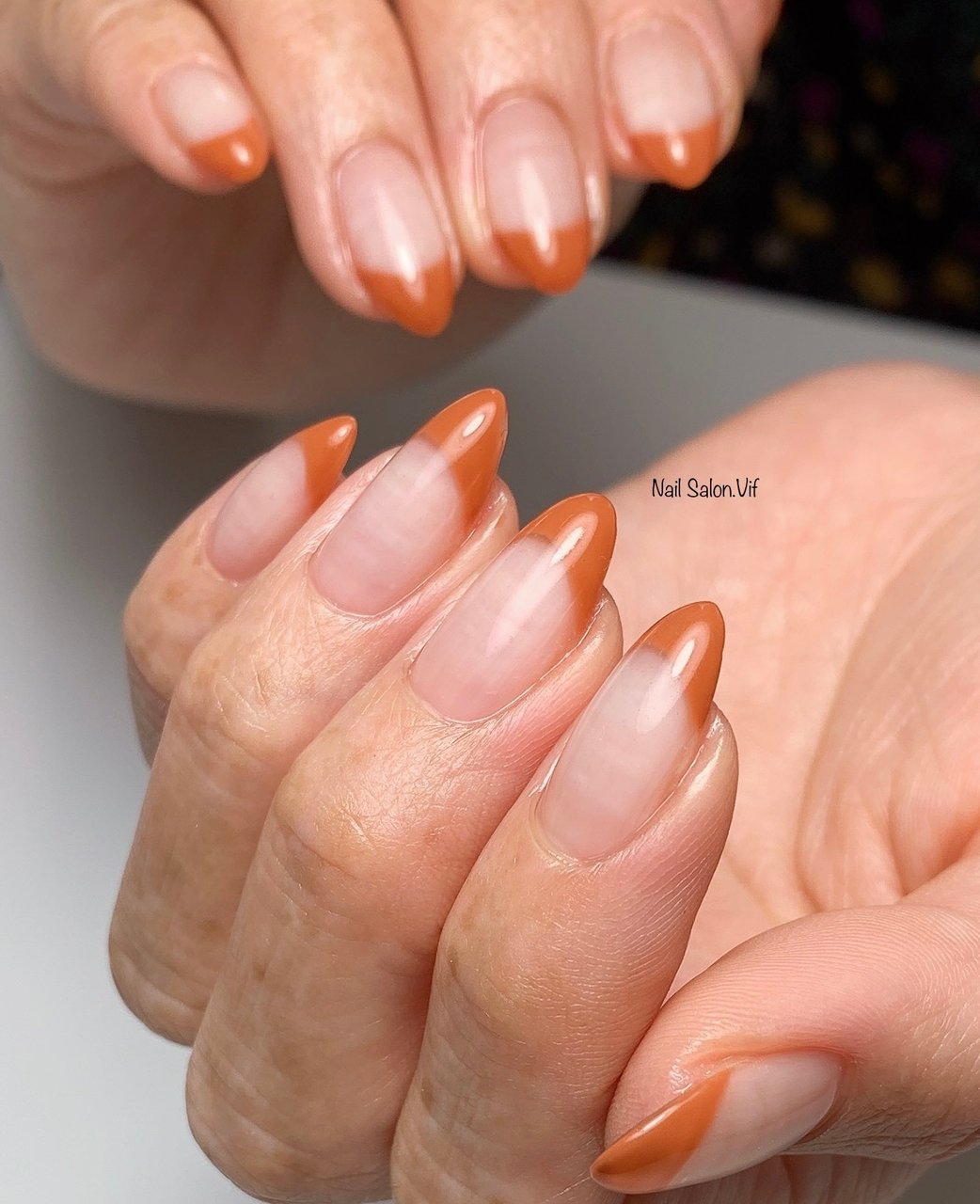夏 オールシーズン ハンド フレンチ ロング Nailsalon Vifのネイルデザイン No ネイルブック