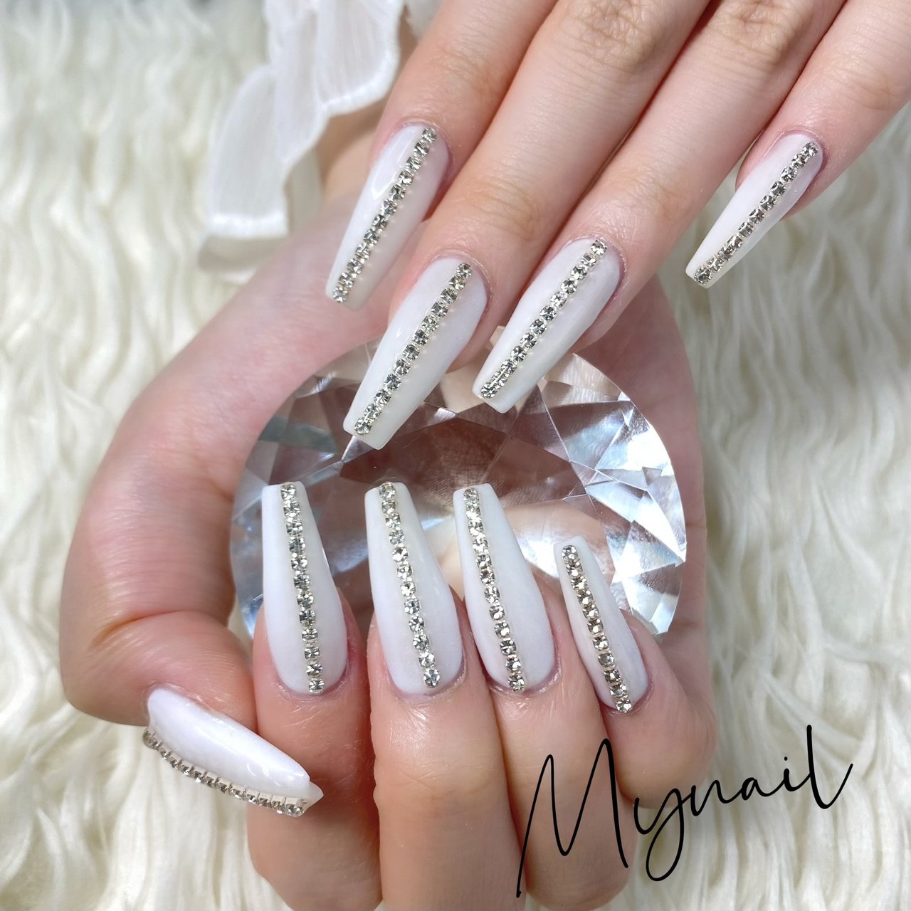 ホワイト シルバー My Nailのネイルデザイン No ネイルブック
