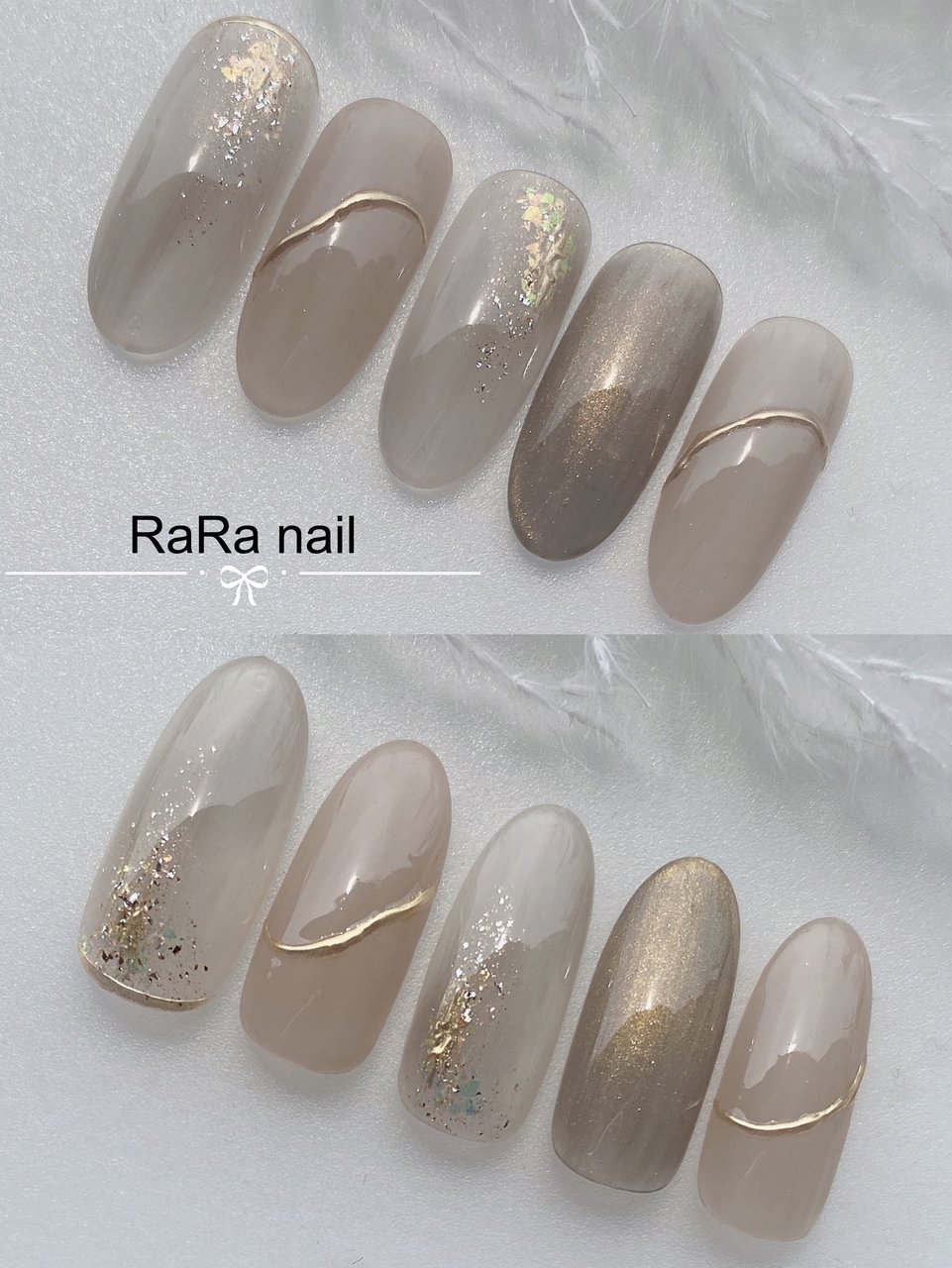 夏 ハンド シンプル ニュアンス グレージュ Rara Nailのネイルデザイン No ネイルブック