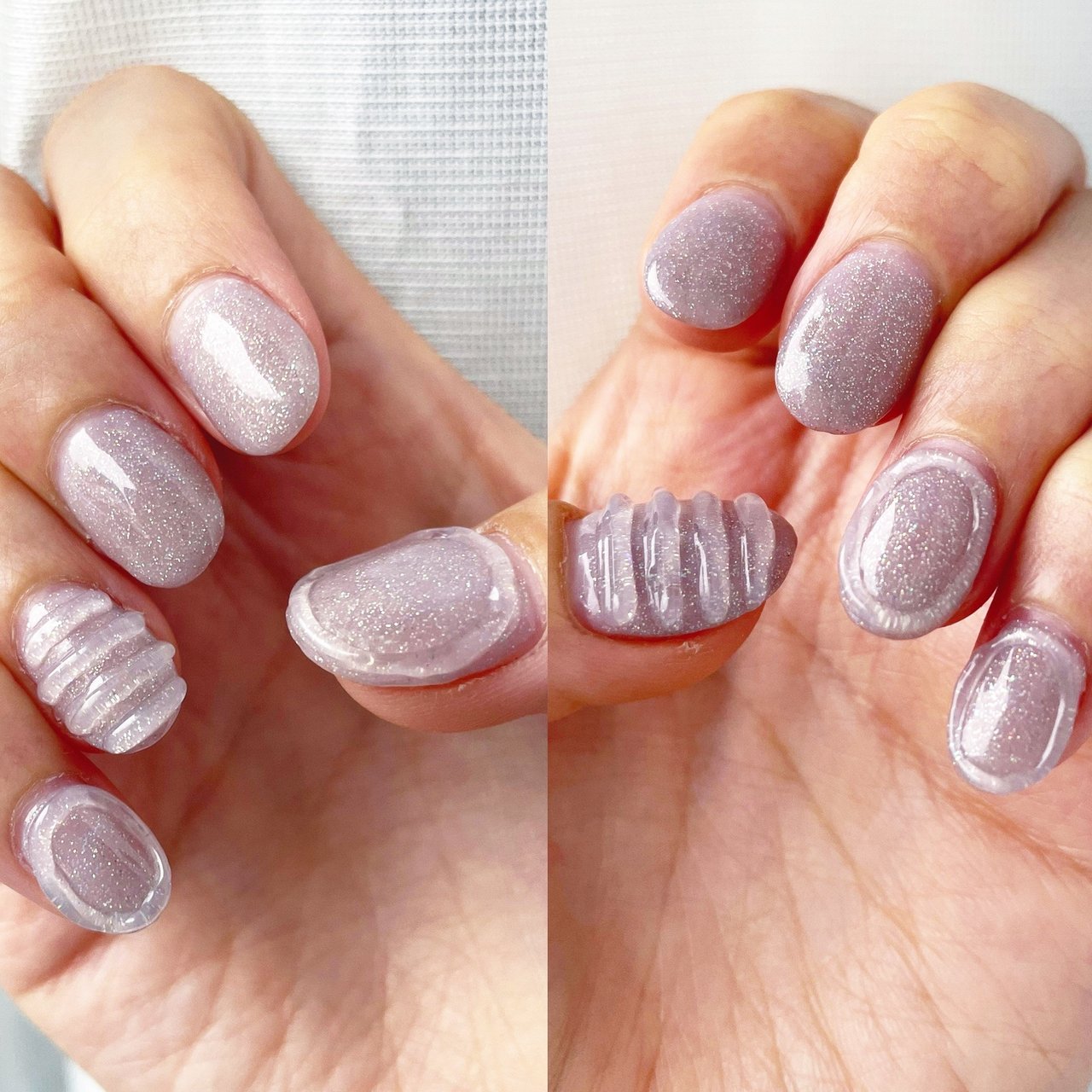 オールシーズン ハンド シンプル ラメ ワンカラー マチマチのネイルデザイン No ネイルブック