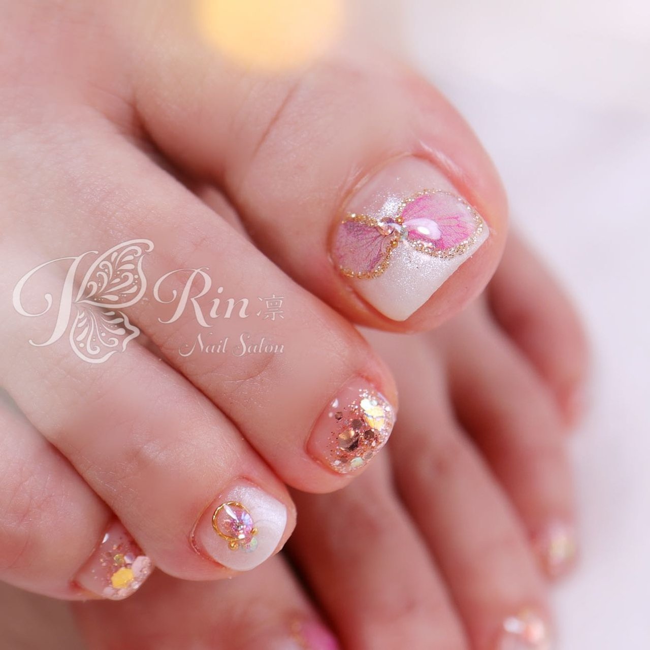 春 夏 浴衣 女子会 フット Rin Nailのネイルデザイン No ネイルブック