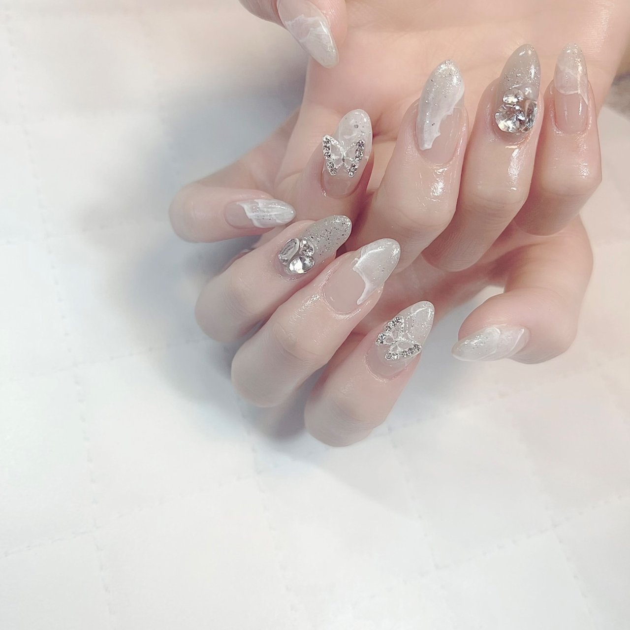 シンプル ラメ チーク トロピカル 人魚の鱗 Nail Lipineのネイルデザイン No ネイルブック