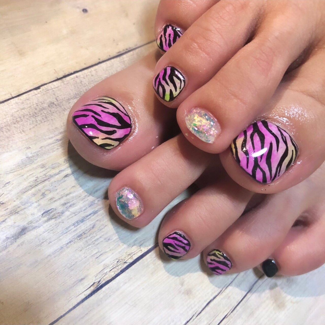 夏/海/リゾート/浴衣/アニマル柄 - og107hiのネイルデザイン[No  