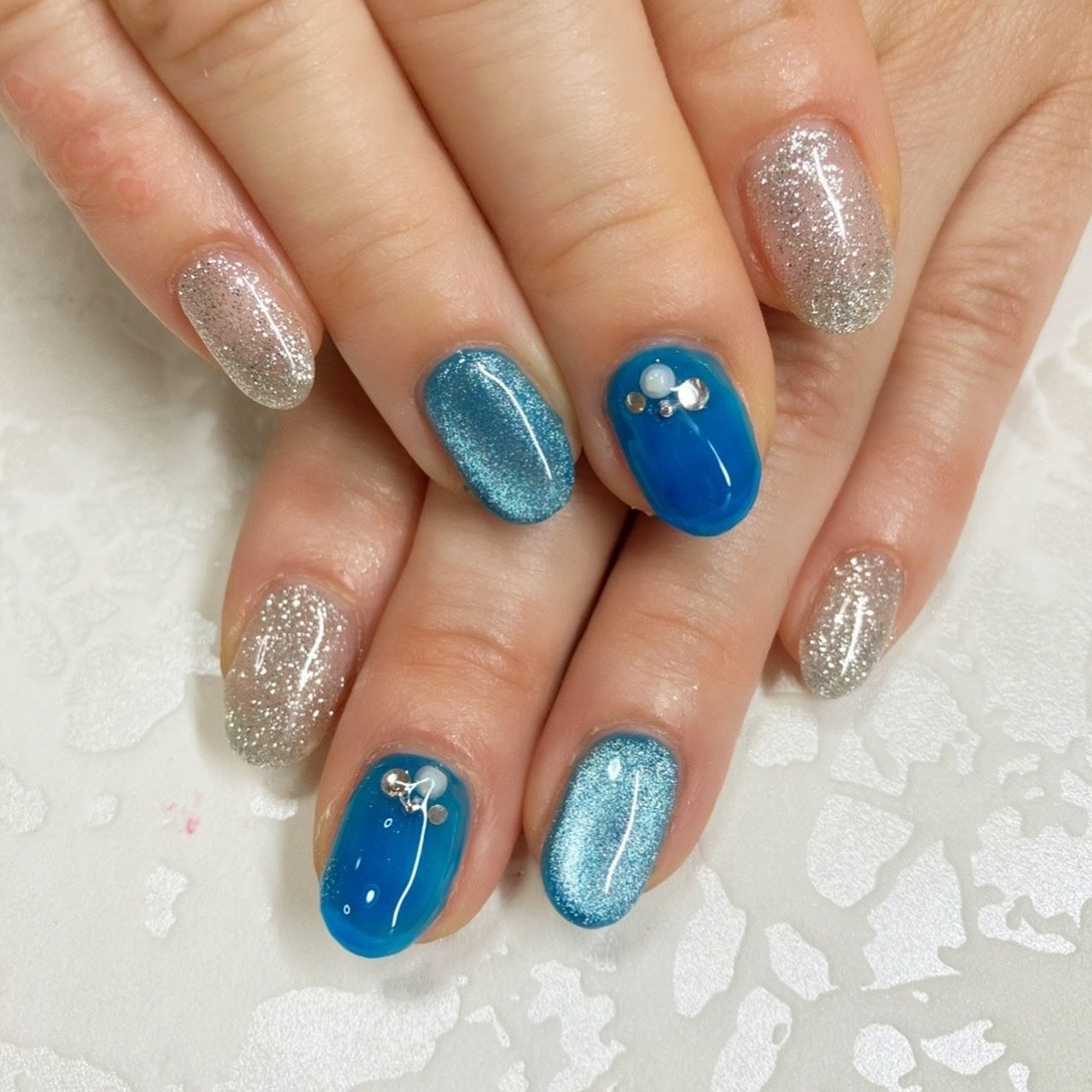 夏 七夕 海 リゾート ハンド Kurumipan515のネイルデザイン No ネイルブック