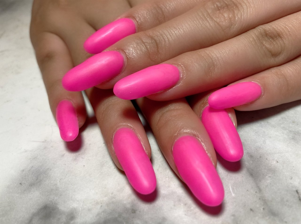 夏 ハンド ワンカラー マット ロング Revivreのネイルデザイン No ネイルブック