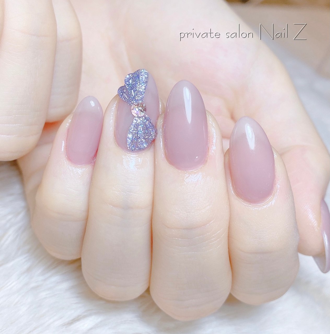 ハンド リボン ロング オーバル ピンク Nail Z ネイルジー のネイルデザイン No ネイルブック