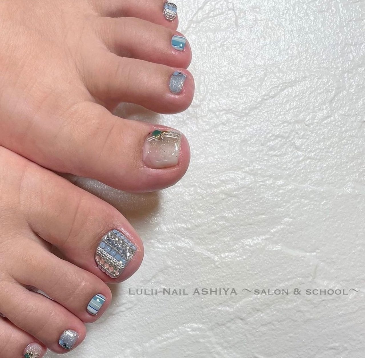 夏 オールシーズン リゾート フット シンプル Luliinailのネイルデザイン No ネイルブック