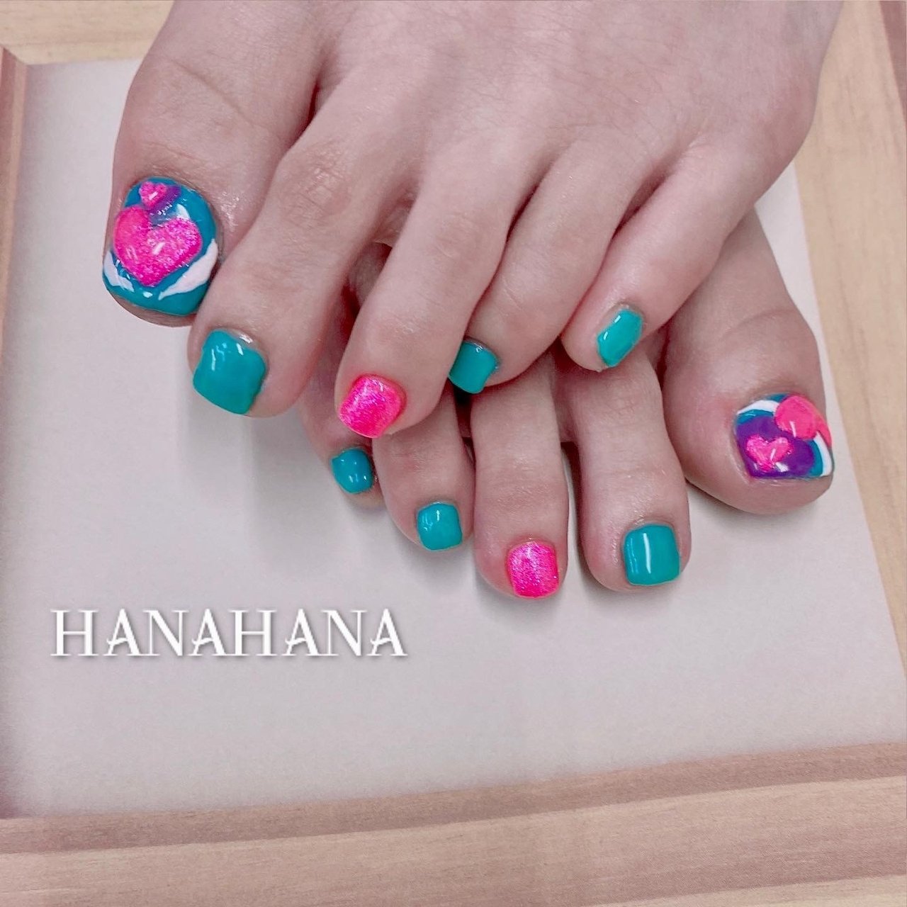 春 夏 海 リゾート フット Hana Hanaのネイルデザイン No ネイルブック