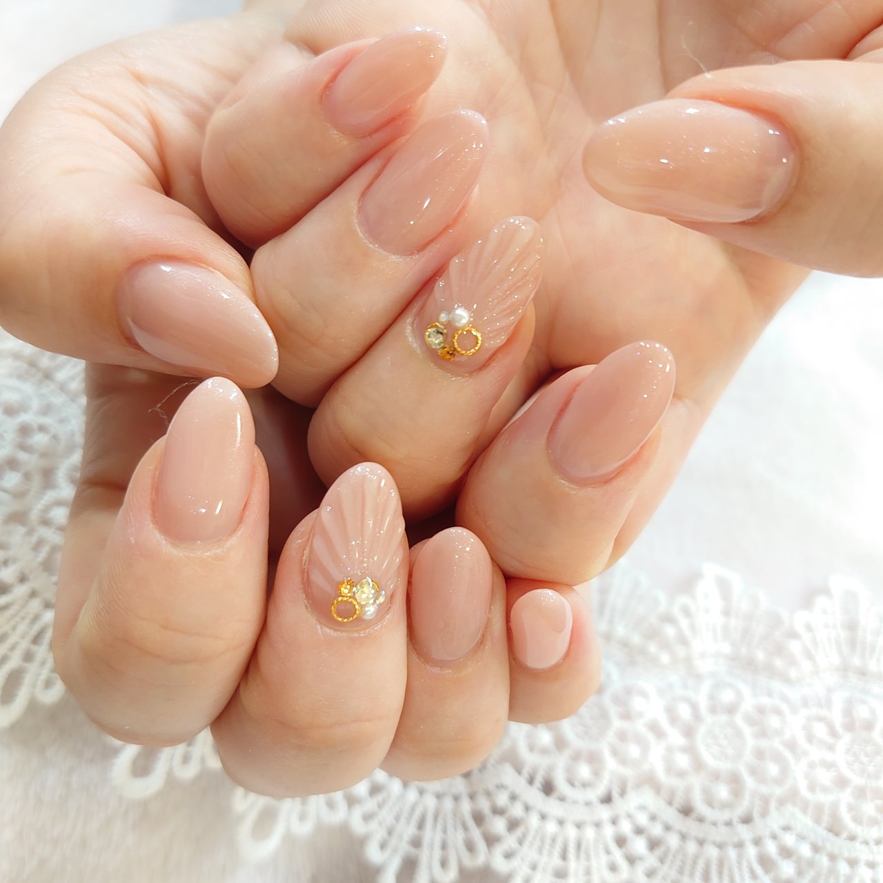 夏 オールシーズン オフィス ブライダル ハンド Bambinanailfactorkiyokoのネイルデザイン No ネイル ブック