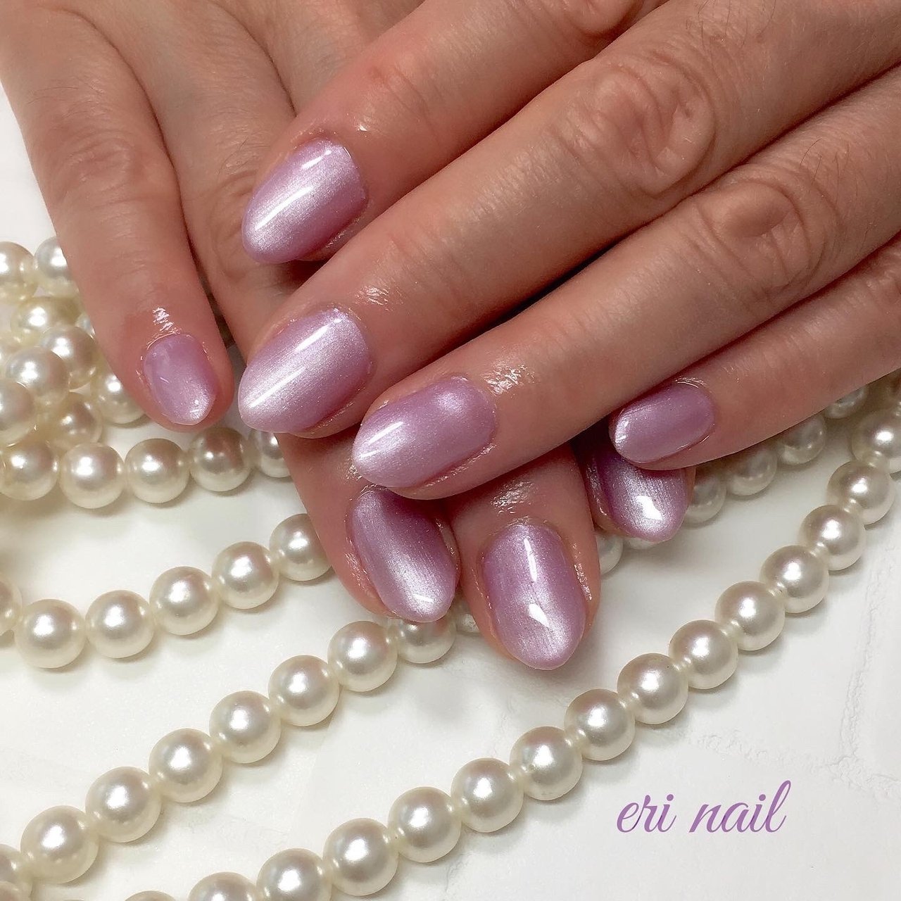 オールシーズン ハンド ワンカラー パープル ジェルネイル 名古屋市天白区 自宅ネイルサロン Eri Nailのネイル デザイン No ネイルブック