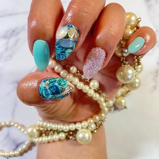 ネイルチップ フレンチ 薔薇 ピクシー ネイビー ネイルチップ フレンチ 薔薇 ピクシー ネイビー ネイルチップ フレンチ