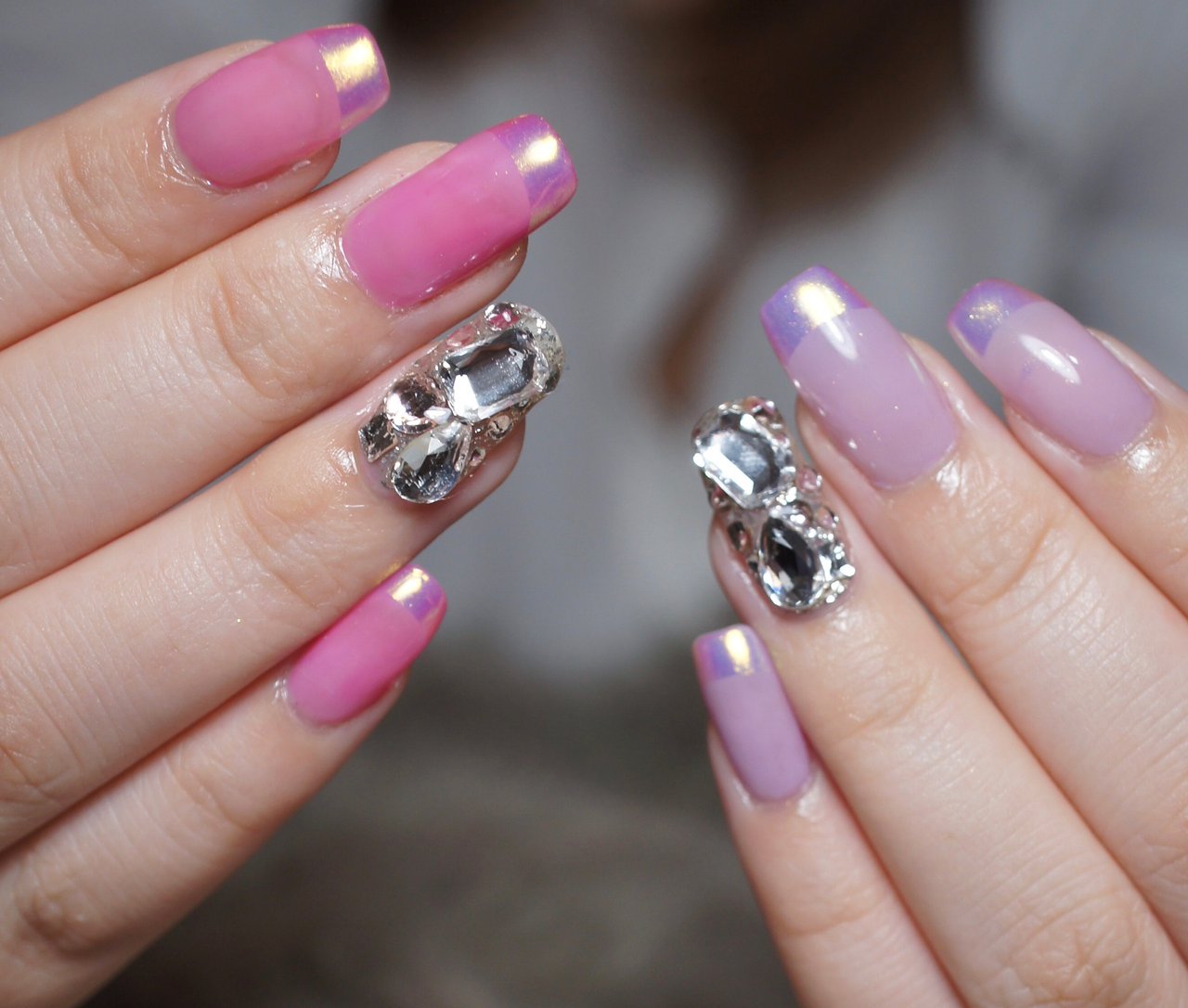 ハンド ピンク パープル 埼玉県上尾市jewel Nailのネイルデザイン No ネイルブック