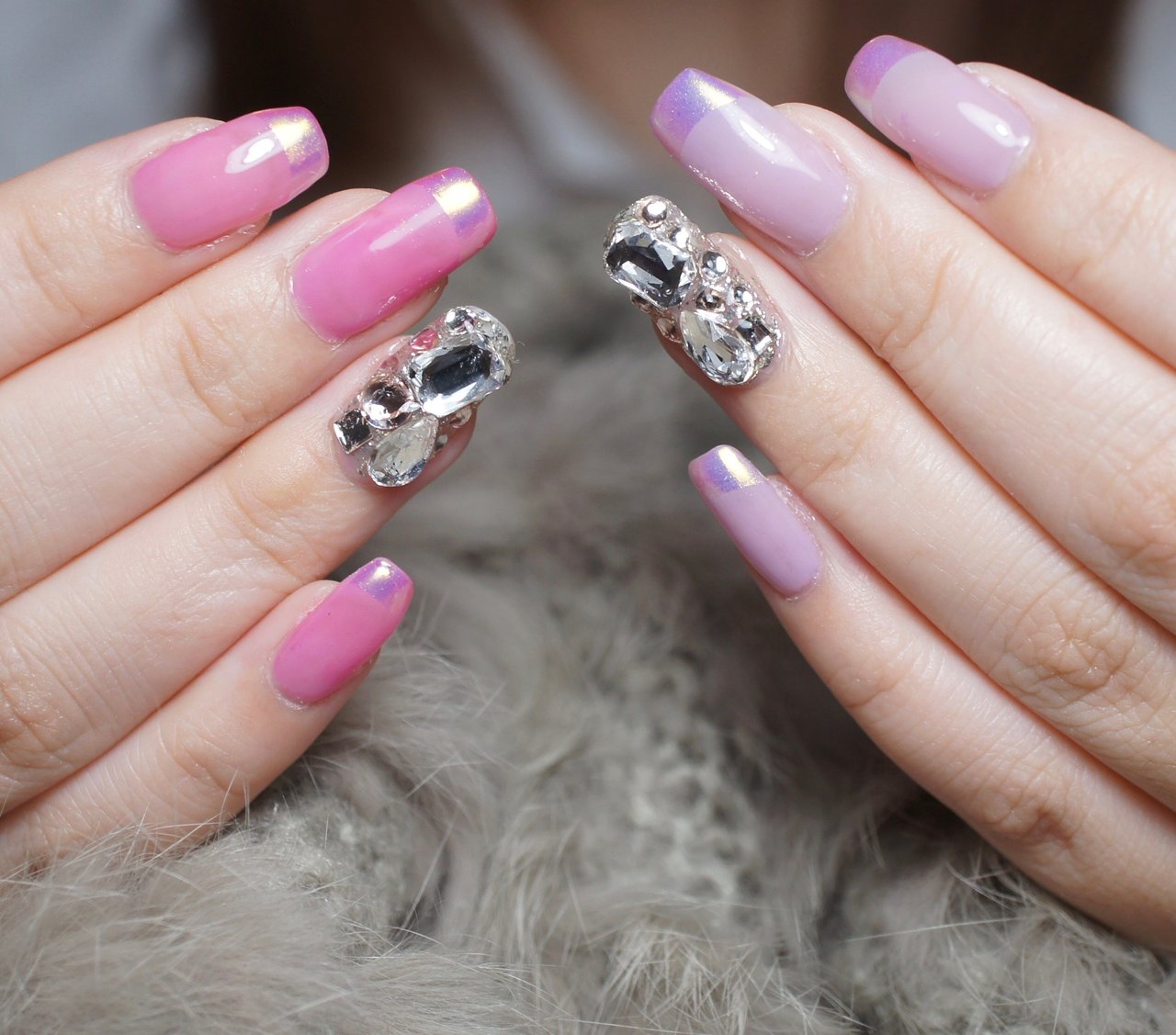 ハンド ピンク パープル 埼玉県上尾市jewel Nailのネイルデザイン No ネイルブック