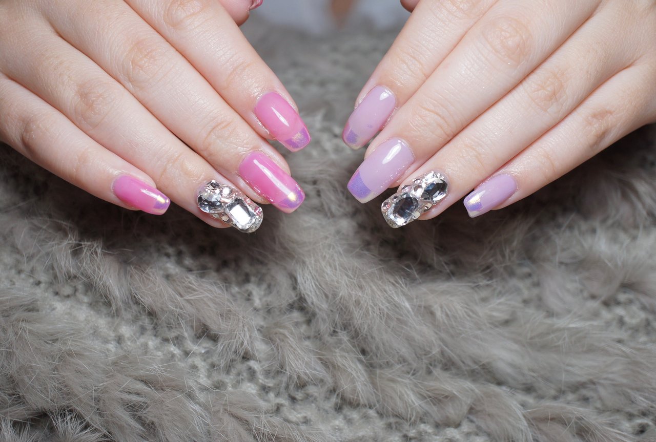 ハンド ピンク パープル 埼玉県上尾市jewel Nailのネイルデザイン No ネイルブック