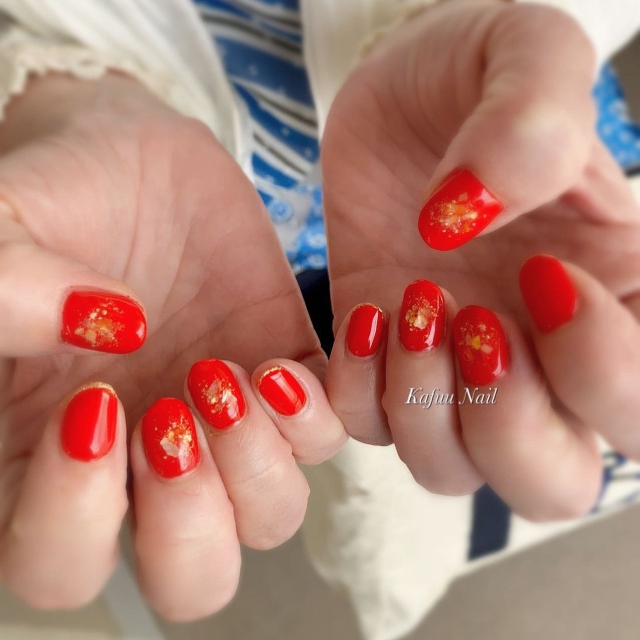 夏 ハンド シンプル ワンカラー シェル Kafuu Nail カフーネイル のネイルデザイン No ネイルブック