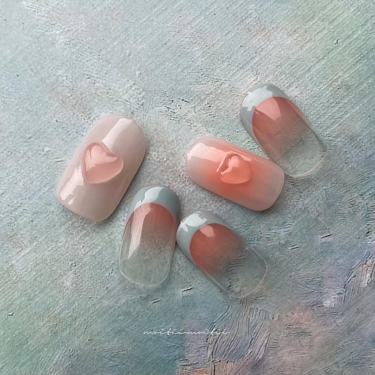 春 夏 リゾート デート シンプル Nailsalon Moitie Moitieのネイルデザイン No ネイルブック