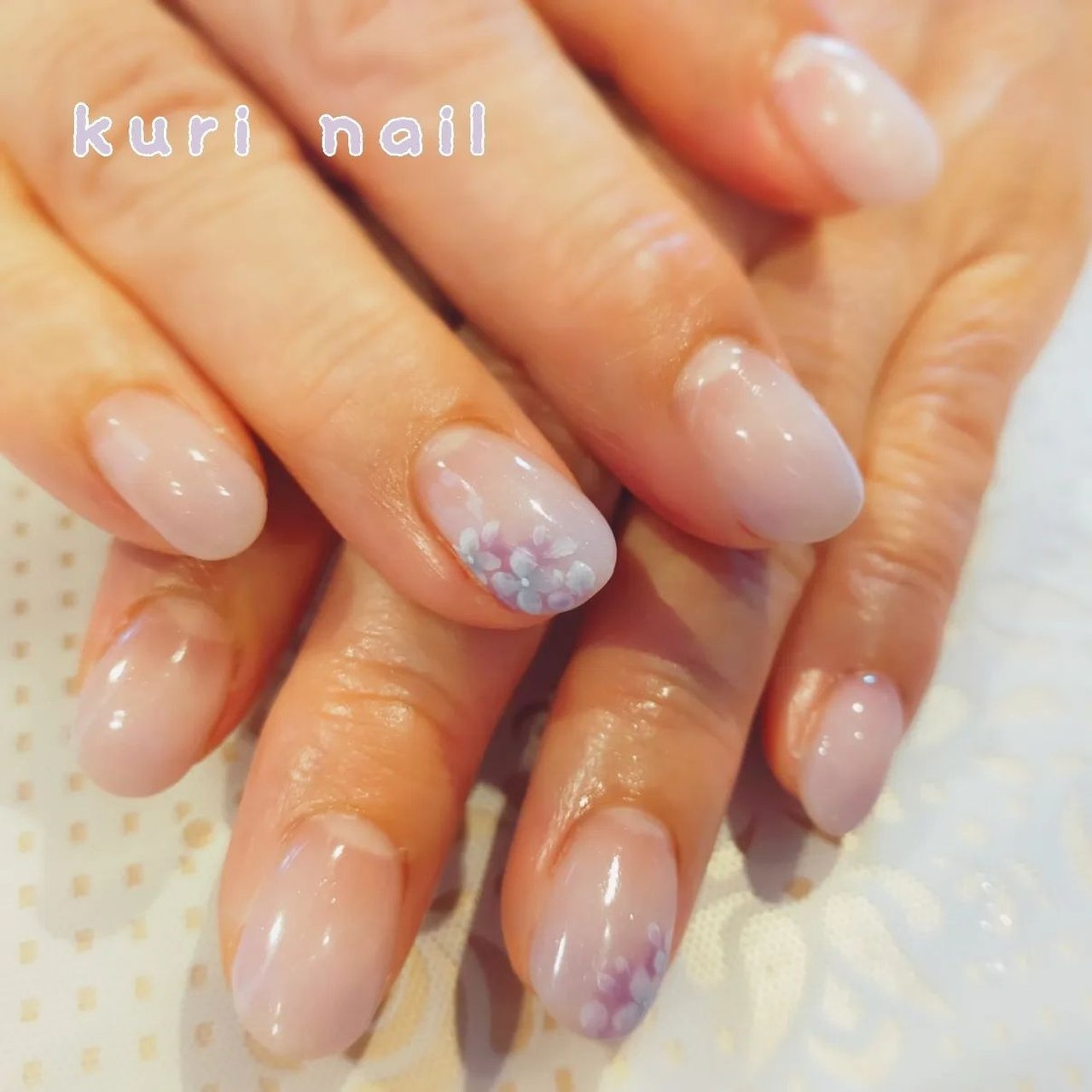 夏 梅雨 ハンド シンプル グラデーション くりのネイルデザイン No ネイルブック