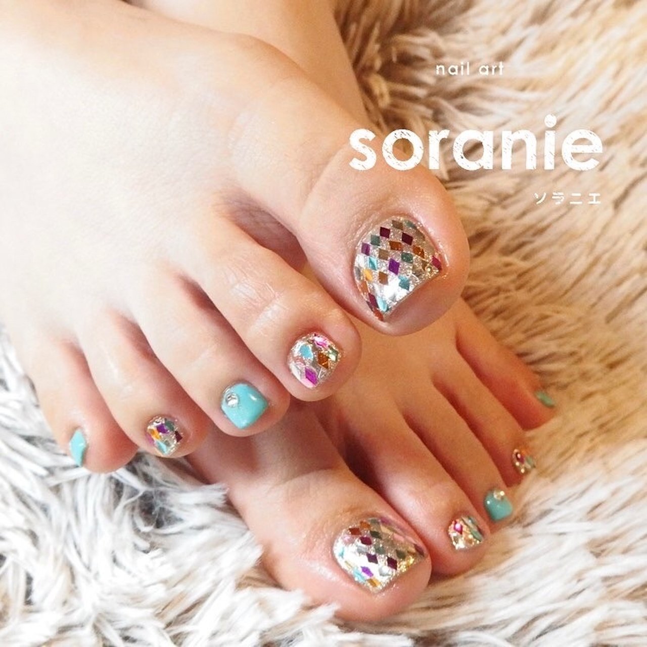 夏 旅行 梅雨 フット ショート Mizumi Sorani E のネイルデザイン No ネイルブック