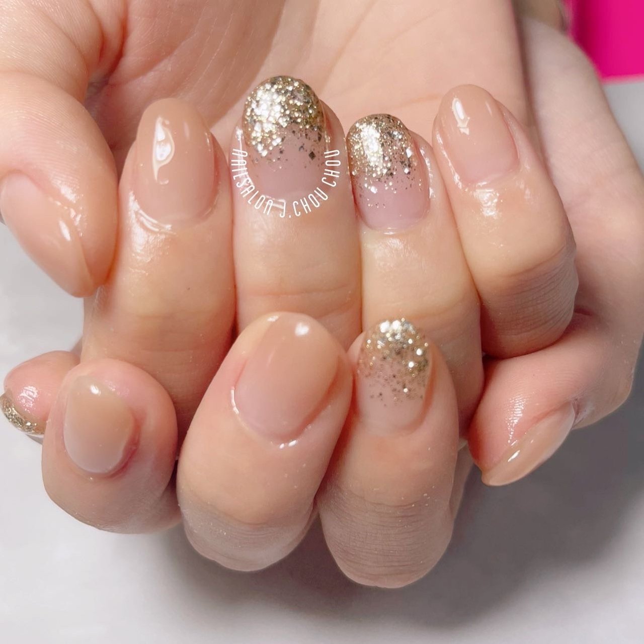 オールシーズン オフィス デート 女子会 ハンド J Chou Chou Nailのネイルデザイン No ネイルブック