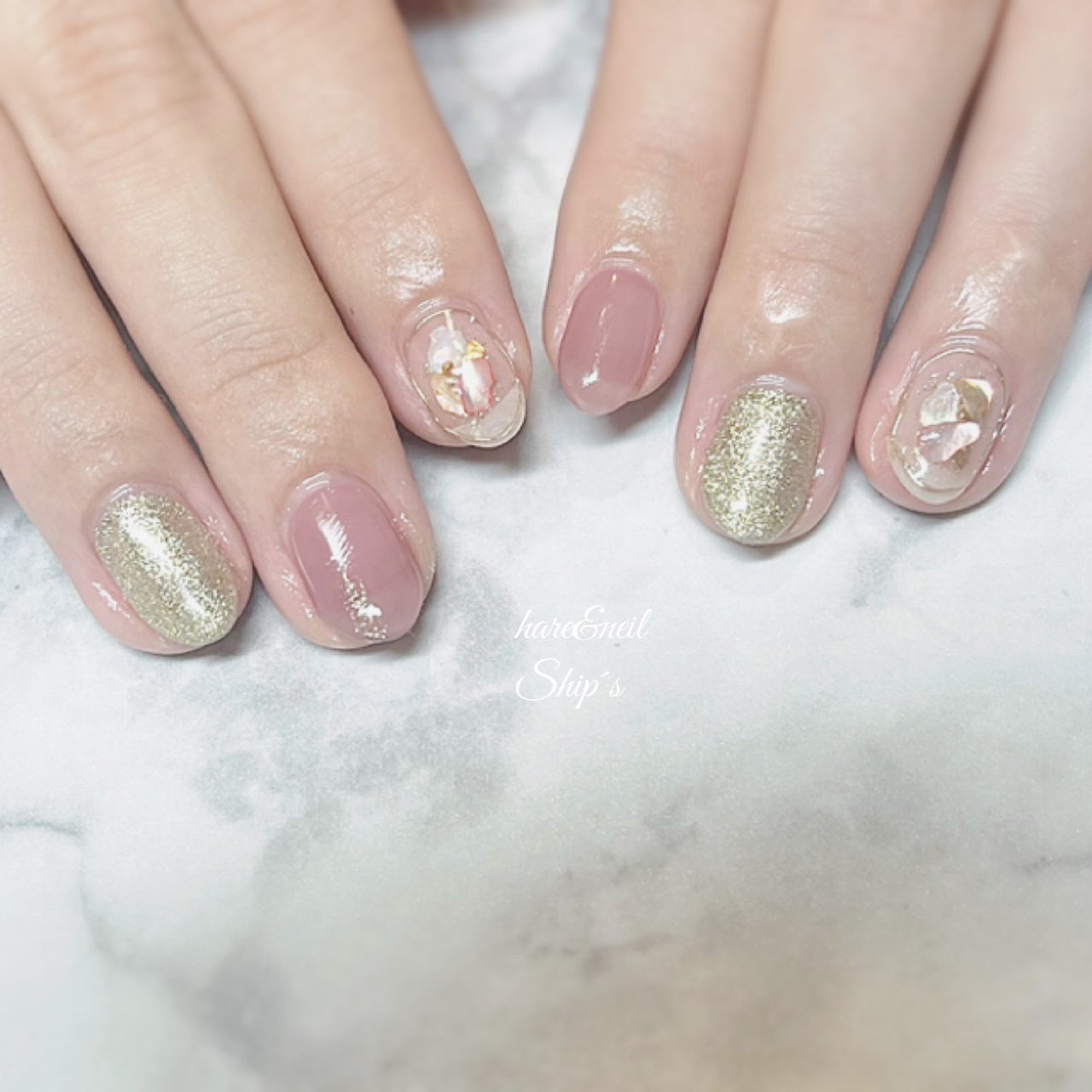 夏 オフィス ハンド シンプル シェル Ship S のネイルデザイン No ネイルブック