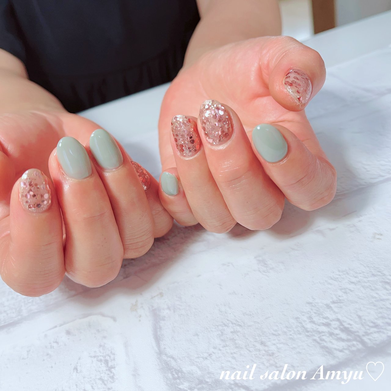 オールシーズン オフィス ブライダル 女子会 Nailsalon Amyu のネイルデザイン No ネイルブック