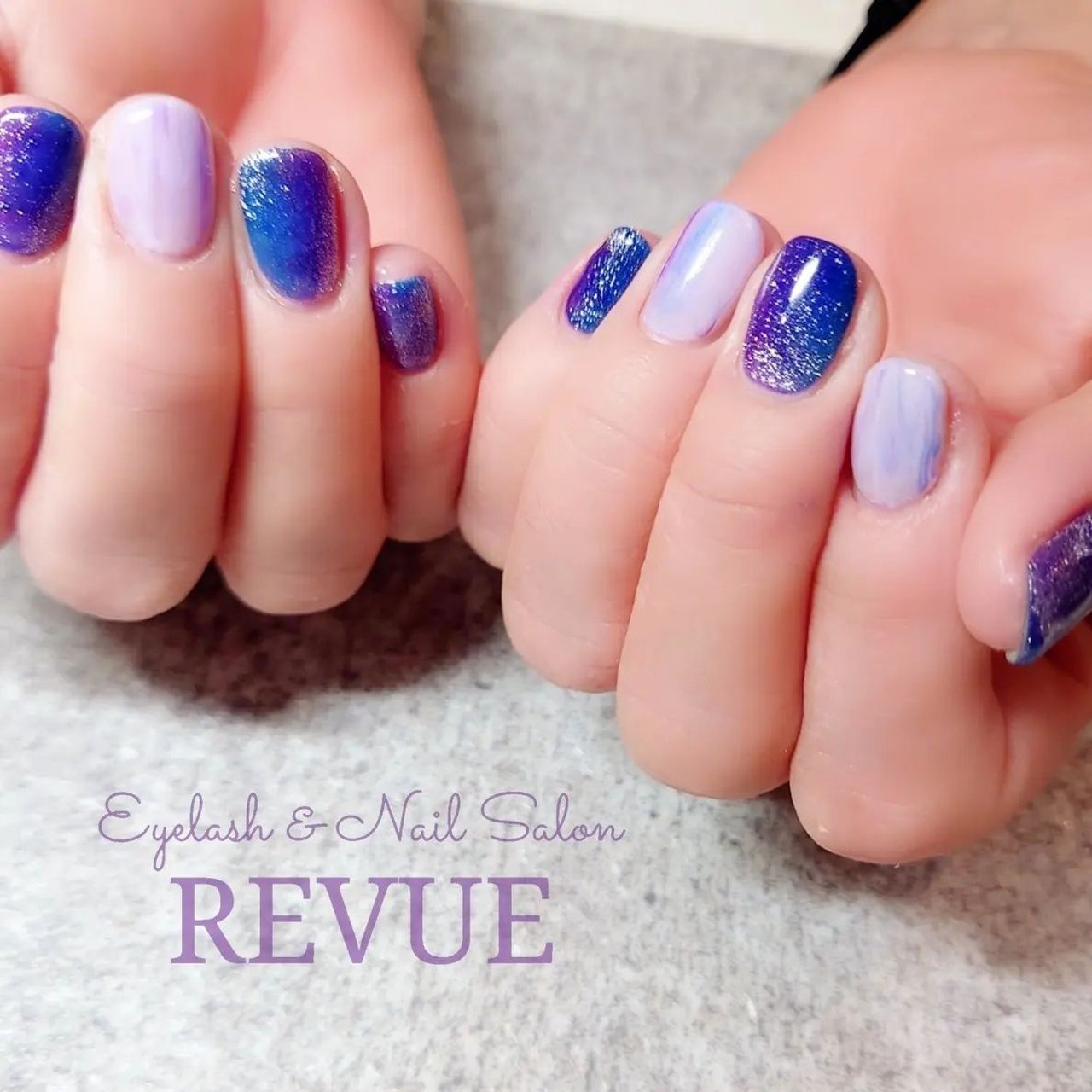 夏 梅雨 ハンド シンプル グラデーション Hair Make Revueのネイルデザイン No ネイルブック