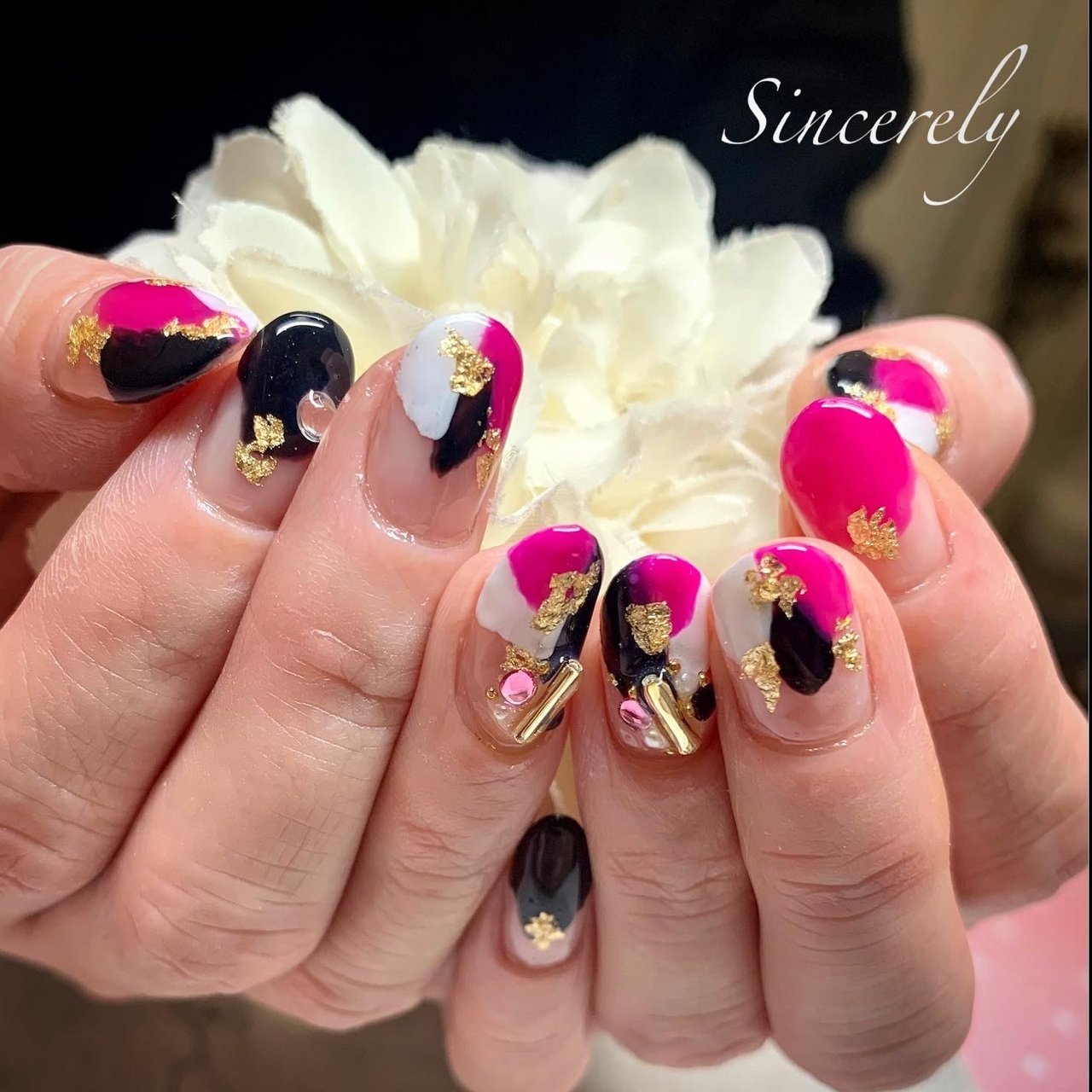 夏 旅行 ライブ 女子会 ハンド Sincerelyのネイルデザイン No ネイルブック