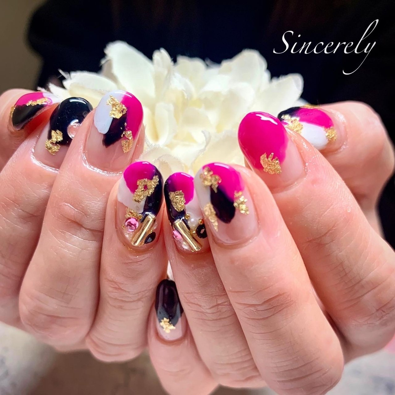 夏 旅行 ライブ 女子会 ハンド Sincerelyのネイルデザイン No ネイルブック