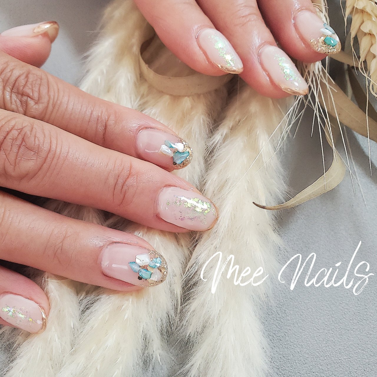 夏 オールシーズン 旅行 オフィス ハンド Mee Nailsのネイルデザイン No ネイルブック