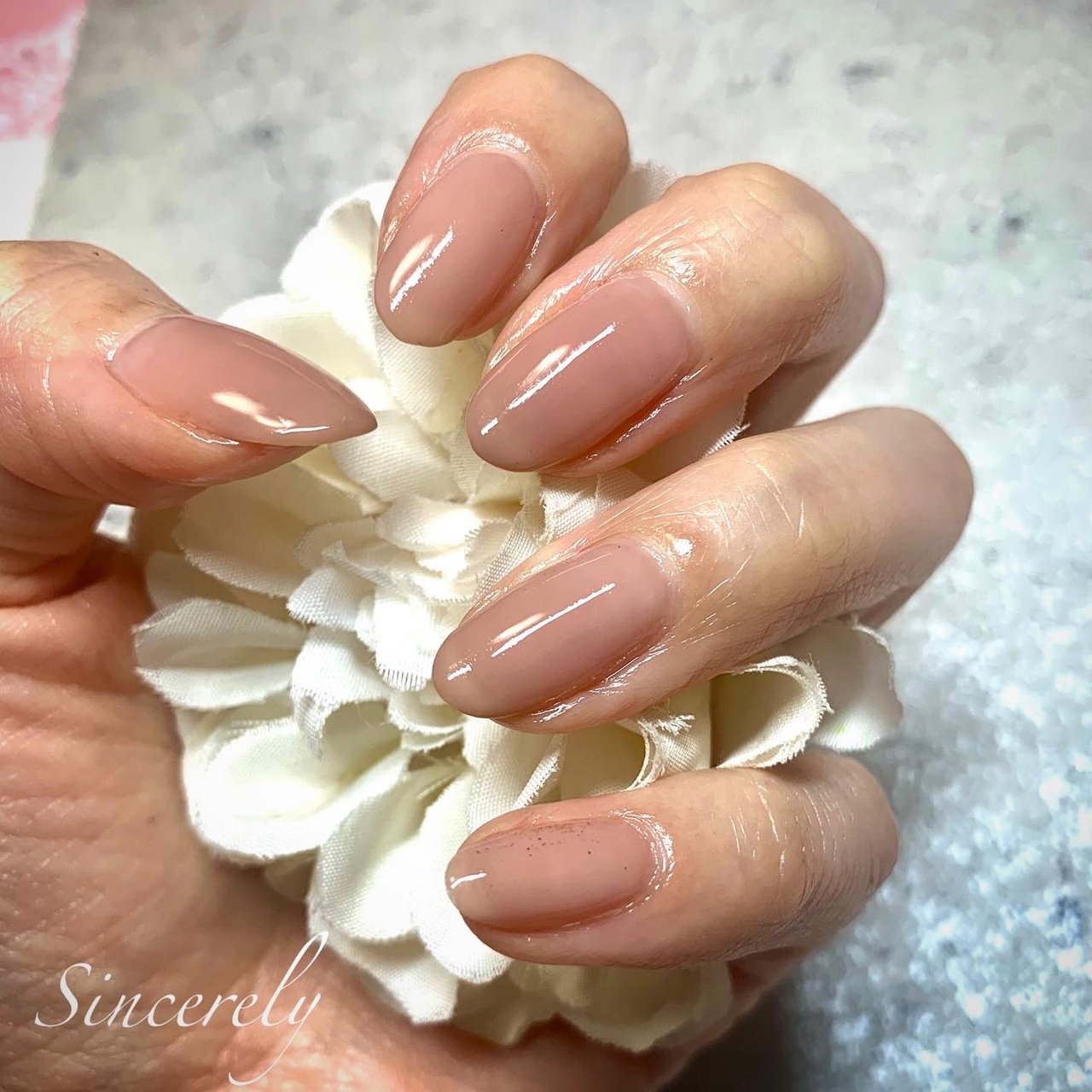 オールシーズン オフィス ブライダル デート ハンド Sincerelyのネイルデザイン No ネイルブック