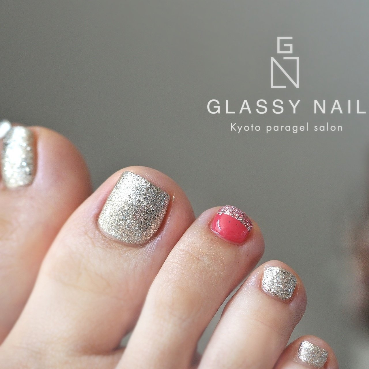 春 夏 梅雨 リゾート フット Glassy Nailのネイルデザイン No ネイルブック