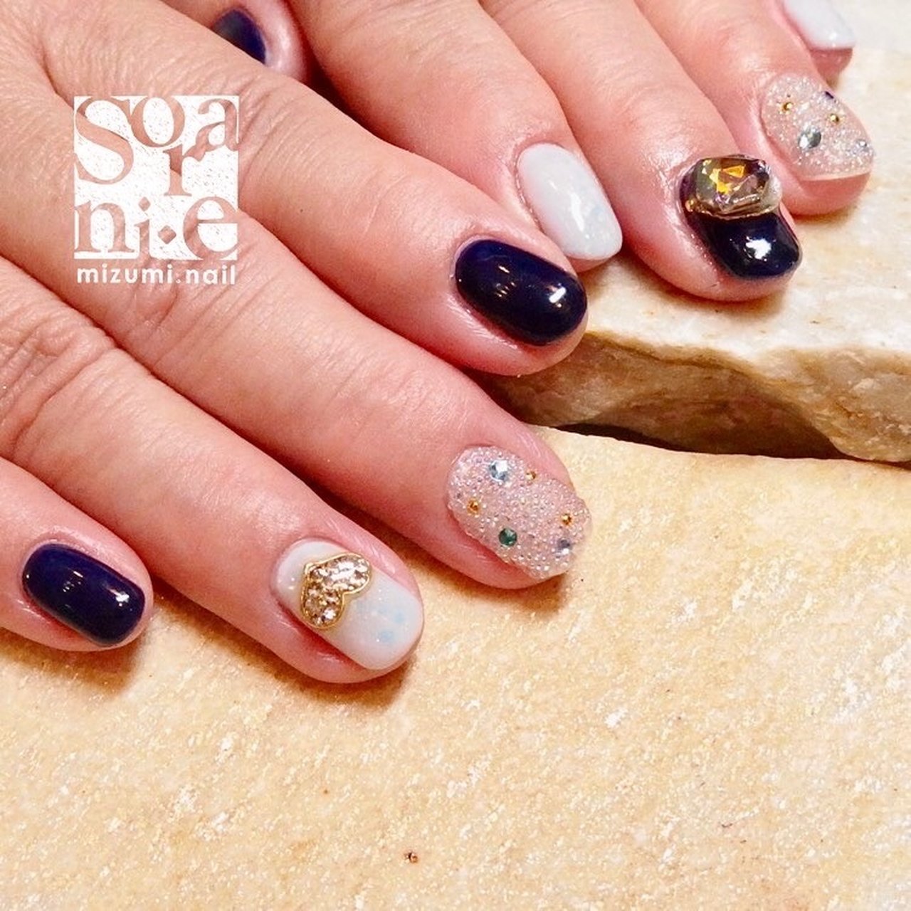 夏 オールシーズン ハンド クリスタルピクシー ショート Mizumi Sorani E のネイルデザイン No ネイルブック