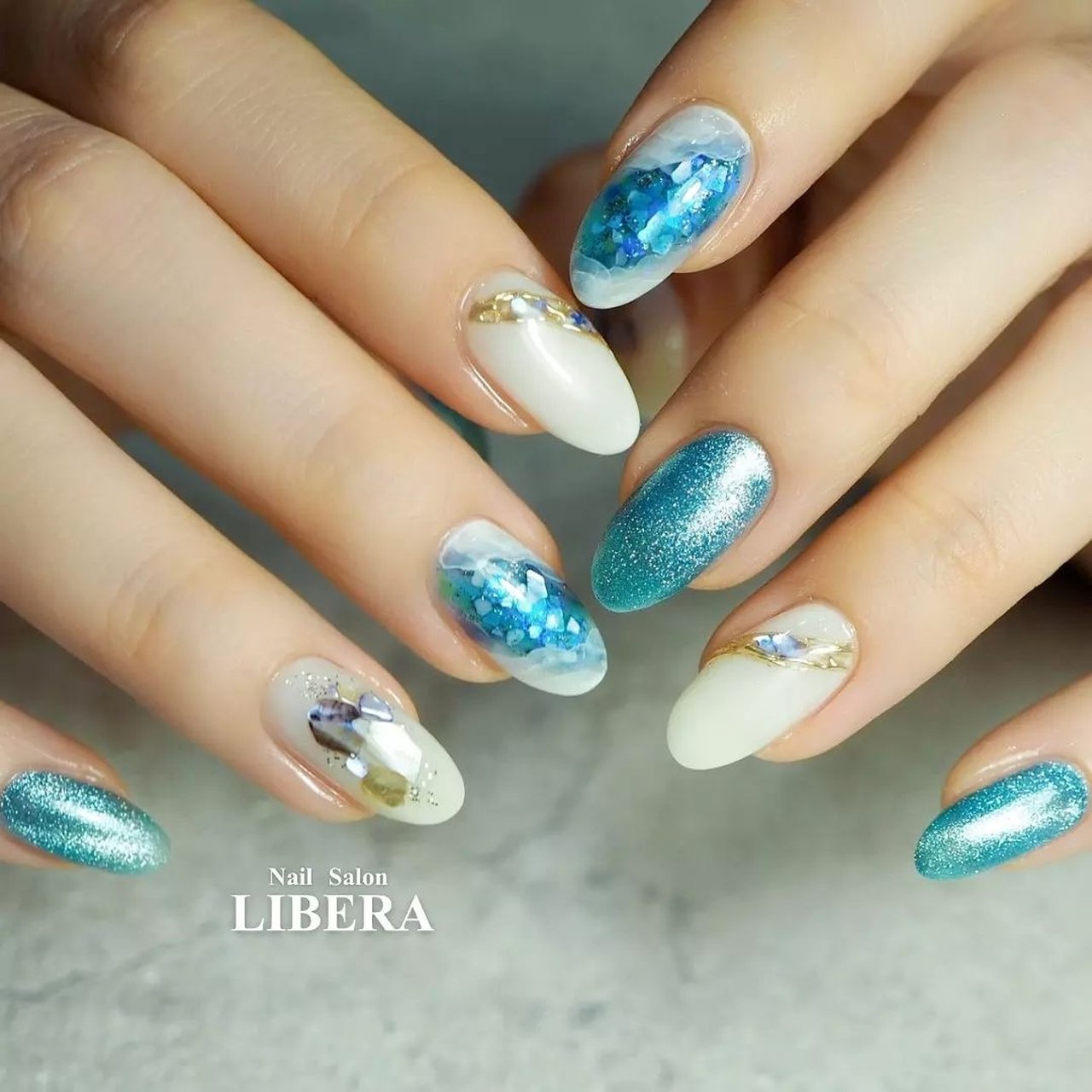 夏/七夕/海/リゾート/ハンド - Nail Salon LIBERAのネイルデザイン[No