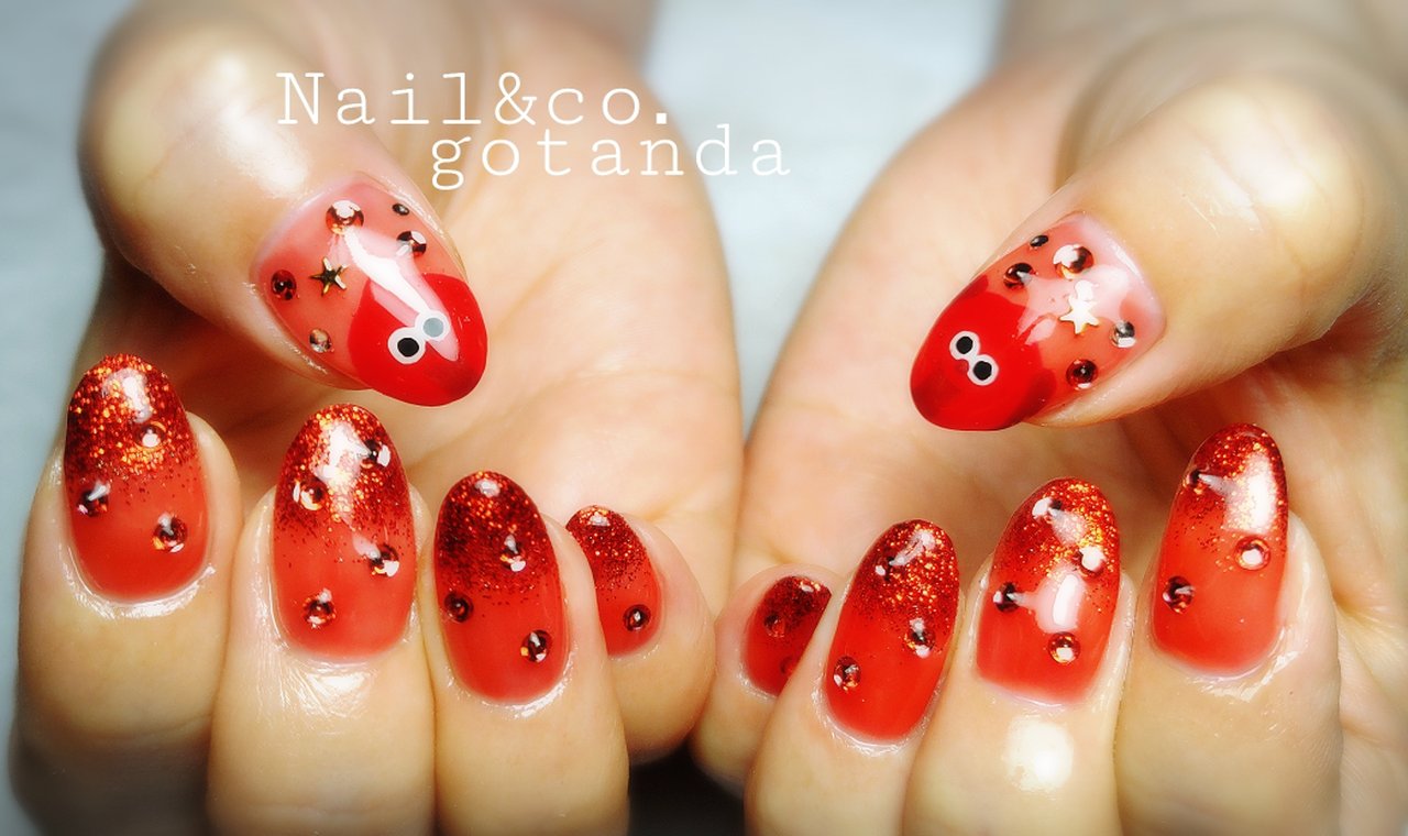 ハンド レッド ジェルネイル Nail Co 五反田店のネイルデザイン No ネイルブック