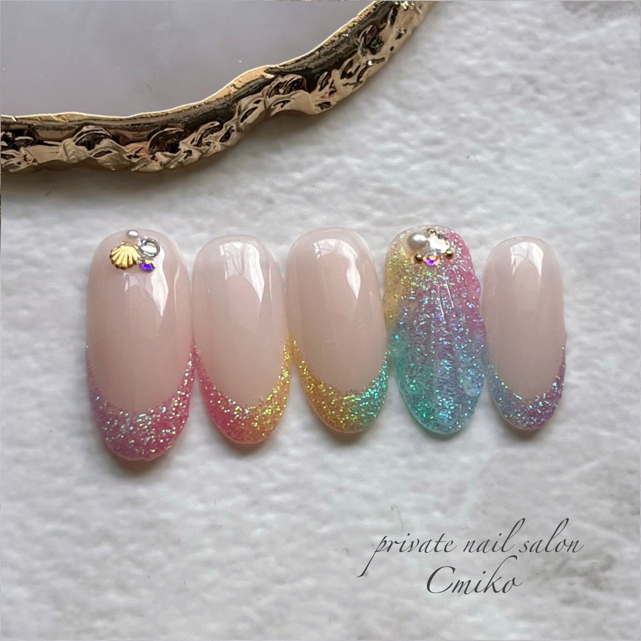 夏 七夕 海 リゾート ハンド Mikotoのネイルデザイン No ネイルブック