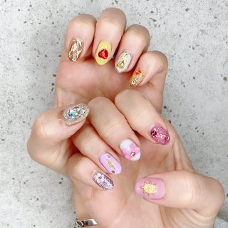 美女と野獣ネイルのネイルデザイン ネイルブック